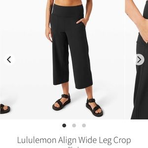 Align wide leg crop